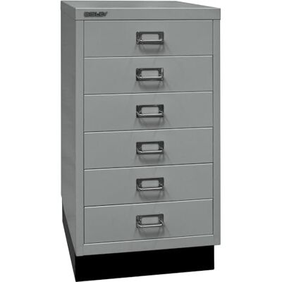BISLEY MultiDrawer Série 29 avec Socle DIN A3 6 tiroirs Métal 355 Argent 43,2 x 34,9 x 67 cm - Publicité BISLEY MultiDrawer Série 29 avec Socle DIN A3 6 tiroirs Métal 355 Argent 43,2 x 34,9 x 67 cm - Publicité