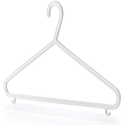 Hangerworld Lot de 10 Cintres en Platique Blanc 36 cm pour Vêtements XS - Publicité Hangerworld Lot de 10 Cintres en Platique Blanc 36 cm pour Vêtements XS - Publicité