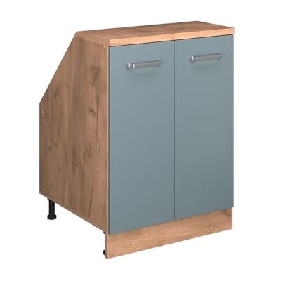 Vicco Meuble sous Pente R-Line, Bleu-Gris, 60cm 2 Portes, 60 cm de Profondeur, pour Une Combinaison Libre au Sein de systèmes de Cuisine modulaires - Publicité Vicco Meuble sous Pente R-Line, Bleu-Gris, 60cm 2 Portes, 60 cm de Profondeur, pour Une Combinaison Libre au Sein de systèmes de Cuisine modulaires - Publicité