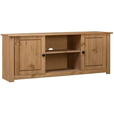 vidaXL Meuble TV Armoire Basse avec 2 Portes et 2 Compartiments Meuble Multimédia Armoire Stéréo Salle de Séjour Salon 120x40x50 cm Bois de Pin Massif - Publicité vidaXL Meuble TV Armoire Basse avec 2 Portes et 2 Compartiments Meuble Multimédia Armoire Stéréo Salle de Séjour Salon 120x40x50 cm Bois de Pin Massif - Publicité
