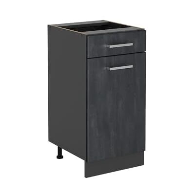 Vicco Meuble Cuisine R-Line, Béton Noir, 40cm sans PT, pour Une Combinaison Libre au Sein de systèmes de Cuisine modulaires - Publicité Vicco Meuble Cuisine R-Line, Béton Noir, 40cm sans PT, pour Une Combinaison Libre au Sein de systèmes de Cuisine modulaires - Publicité