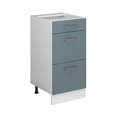 Vicco Meuble Cuisine R-Line, Bleu-Gris, 40cm avec tiroirs, sans PT, pour Une Combinaison Libre au Sein de systèmes de Cuisine modulaires - Publicité Vicco Meuble Cuisine R-Line, Bleu-Gris, 40cm avec tiroirs, sans PT, pour Une Combinaison Libre au Sein de systèmes de Cuisine modulaires - Publicité