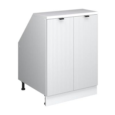 Vicco Meuble sous Pente R-Line, Blanc cannelé, 60cm 2 Portes, 60 cm de Profondeur, pour Une Combinaison Libre au Sein de systèmes de Cuisine modulaires - Publicité Vicco Meuble sous Pente R-Line, Blanc cannelé, 60cm 2 Portes, 60 cm de Profondeur, pour Une Combinaison Libre au Sein de systèmes de Cuisine modulaires - Publicité