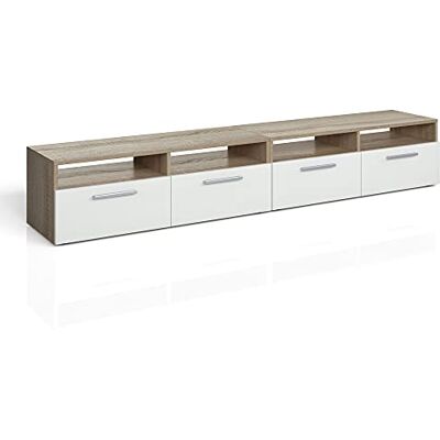 Vicco Meuble TV Diego, Sonoma, 190x38cm, Convient comme Support TV avec étagères Ouvertes - Publicité Vicco Meuble TV Diego, Sonoma, 190x38cm, Convient comme Support TV avec étagères Ouvertes - Publicité