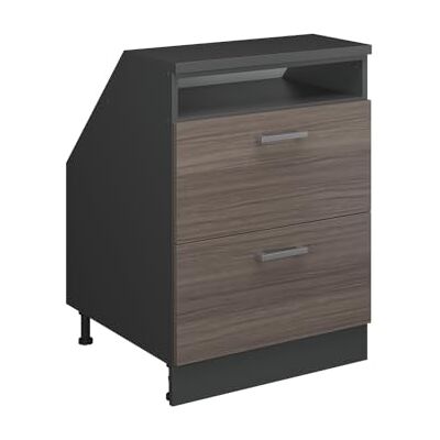 Vicco Meuble sous Pente R-Line, Gris Noble, 60cm 2 tiroirs, 60 cm de Profondeur, pour Une Combinaison Libre au Sein de systèmes de Cuisine modulaires - Publicité Vicco Meuble sous Pente R-Line, Gris Noble, 60cm 2 tiroirs, 60 cm de Profondeur, pour Une Combinaison Libre au Sein de systèmes de Cuisine modulaires - Publicité