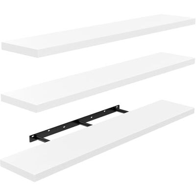 AMADA HOMEFURNISHING 90cm Étagère Flottante, Étagère Murale pour Salle de Bain/Salon/Chambre à Coucher/Cuisine, Étagère Flottante Blanche avec Supports Invisibles, Lot de 3 AMFS45W - Publicité AMADA HOMEFURNISHING 90cm Étagère Flottante, Étagère Murale pour Salle de Bain/Salon/Chambre à Coucher/Cuisine, Étagère Flottante Blanche avec Supports Invisibles, Lot de 3 AMFS45W - Publicité