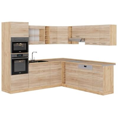 VICCO Sonoma/Carvalho cuisine d'angle modulaire - Cuisine - Publicité VICCO Sonoma/Carvalho cuisine d'angle modulaire - Cuisine - Publicité