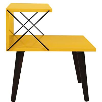 WELLHOME - Mississippi - 50x55x40 cm - Jaune - Table de chevet - Publicité WELLHOME - Mississippi - 50x55x40 cm - Jaune - Table de chevet - Publicité