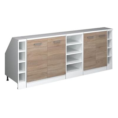 Vicco Meuble sous Pente R-Line, Sonoma, 210cm Lot de 5 caissons 60 cm de Profondeur, Convient aux Murs inclinés et à Une Installation de Cuisine Variable - Publicité Vicco Meuble sous Pente R-Line, Sonoma, 210cm Lot de 5 caissons 60 cm de Profondeur, Convient aux Murs inclinés et à Une Installation de Cuisine Variable - Publicité