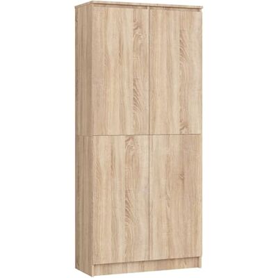 AKORD Armoire Bibliothèque de Bureau Rangement CLP 80 cm 8 étagères et 2 Portes Meuble pour Salon, Chambre Minimaliste Panneau Stratifié 16mm Grand Couleur Chêne Sonoma - Publicité AKORD Armoire Bibliothèque de Bureau Rangement CLP 80 cm 8 étagères et 2 Portes Meuble pour Salon, Chambre Minimaliste Panneau Stratifié 16mm Grand Couleur Chêne Sonoma - Publicité