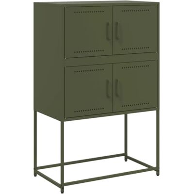 vidaXL Buffet Vert Olive 68,5x38,5x107 cm Acier, Armoire, Armoire latérale, Armoire de Rangement, Armoire, Placard, Buffet Haut - Publicité vidaXL Buffet Vert Olive 68,5x38,5x107 cm Acier, Armoire, Armoire latérale, Armoire de Rangement, Armoire, Placard, Buffet Haut - Publicité