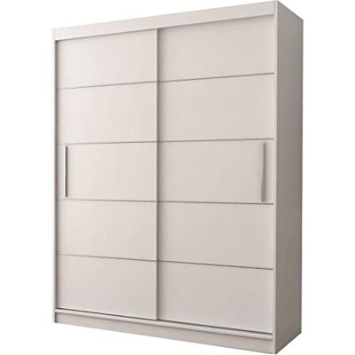 Fabryka Mebli Idźczak Armoire à Portes Coulissantes Vista 06, Armoire 2 Portes 150 x 200 x 61 cm, Armoire de Chambre, Armoire de Rangement, Armoire Salon, Armoires Moderne Blanc/Blanc - Publicité Fabryka Mebli Idźczak Armoire à Portes Coulissantes Vista 06, Armoire 2 Portes 150 x 200 x 61 cm, Armoire de Chambre, Armoire de Rangement, Armoire Salon, Armoires Moderne Blanc/Blanc - Publicité
