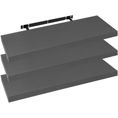 WOLTU Étagère Murale, Étagère Suspendue, Étagère Flottante en MDF, Lot de 3, pour Salon, Cuisine, Chambre, Salle de Bain etc RG9369dgr-3 - Publicité WOLTU Étagère Murale, Étagère Suspendue, Étagère Flottante en MDF, Lot de 3, pour Salon, Cuisine, Chambre, Salle de Bain etc RG9369dgr-3 - Publicité