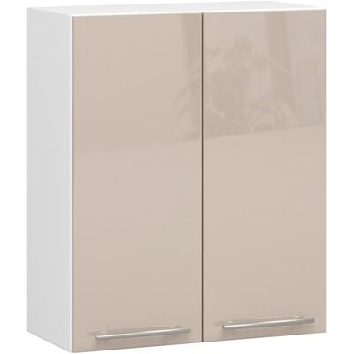 AKORD Armoire de Cuisine Suspendue Oliwia W60 Meuble avec 2 Portes et 2 Étagères Armoire de Rangement 60x30x72 cm Blanc Cappuccino Brillant - Publicité AKORD Armoire de Cuisine Suspendue Oliwia W60 Meuble avec 2 Portes et 2 Étagères Armoire de Rangement 60x30x72 cm Blanc Cappuccino Brillant - Publicité