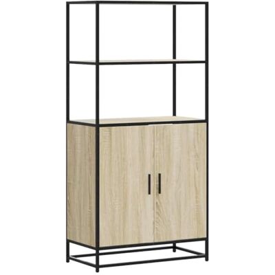 vidaXL Buffet Haut chêne Sonoma 68x35x139 cm Bois d'ingénierie métal, Armoire latérale, Armoire de Rangement Haute, vitrine Haute, Armoire Haute - Publicité vidaXL Buffet Haut chêne Sonoma 68x35x139 cm Bois d'ingénierie métal, Armoire latérale, Armoire de Rangement Haute, vitrine Haute, Armoire Haute - Publicité