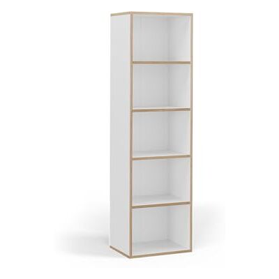 Vicco Bibliothèque Tetrix, Blanc, 40x140cm avec 5 Compartiments, pour Le Rangement de Livres et de décorations - Publicité Vicco Bibliothèque Tetrix, Blanc, 40x140cm avec 5 Compartiments, pour Le Rangement de Livres et de décorations - Publicité