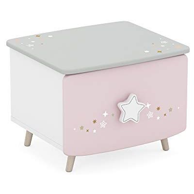 Demeyere Table de Nuit Enfant Rose Pâle avec Poignée Etoile à Paillettes – Peinture Non Toxique – Petite Table de Chevet (34 cm de Haut) Qui s’Intègre à Notre Collection Meubles de Chambre d’Enfant - Publicité Demeyere Table de Nuit Enfant Rose Pâle avec Poignée Etoile à Paillettes – Peinture Non Toxique – Petite Table de Chevet (34 cm de Haut) Qui s’Intègre à Notre Collection Meubles de Chambre d’Enfant - Publicité