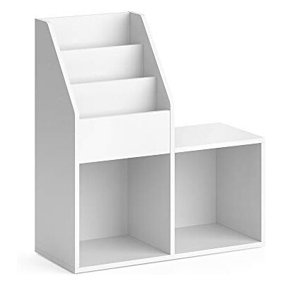 Vicco bibliothèque Luigi, Blanc, 72 x 79 cm - Publicité Vicco bibliothèque Luigi, Blanc, 72 x 79 cm - Publicité