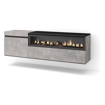SKRAUT HOME - Meuble TV 150x45x35cm - 65 in - UnitÉ de divertissement - Publicité SKRAUT HOME - Meuble TV 150x45x35cm - 65 in - UnitÉ de divertissement - Publicité