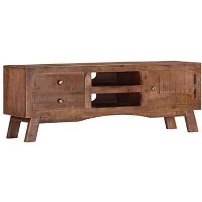 vidaXL Bois de Manguier Brut Meuble TV Armoire Basse Centre de Divertissement Meuble de Salon Salle de Séjour Maison Intérieur 110x30x40 cm - Publicité vidaXL Bois de Manguier Brut Meuble TV Armoire Basse Centre de Divertissement Meuble de Salon Salle de Séjour Maison Intérieur 110x30x40 cm - Publicité