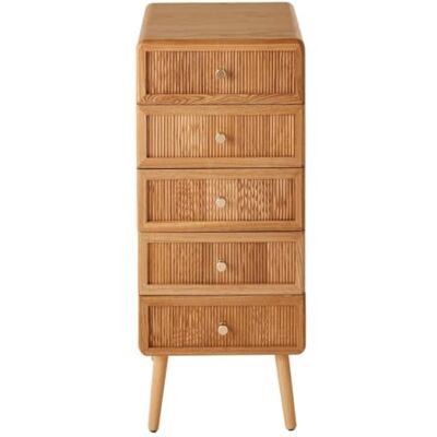 Calicosy Chiffonnier 5 Tiroirs Collection Ava H100 cm - Publicité Calicosy Chiffonnier 5 Tiroirs Collection Ava H100 cm - Publicité