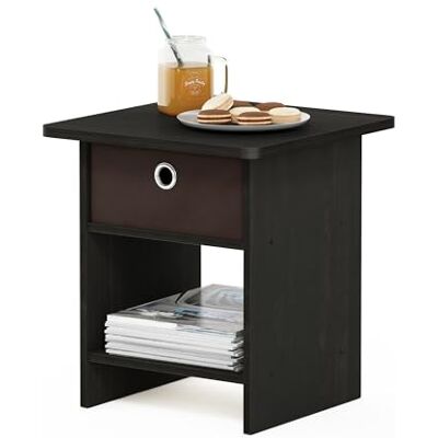 Furinno Dario Étagère de Rangement Chevet/Table de Nuit avec Tiroir à Bacs, Expresso/Brun, Bois dense, Espresso/Marron, One Size - Publicité Furinno Dario Étagère de Rangement Chevet/Table de Nuit avec Tiroir à Bacs, Expresso/Brun, Bois dense, Espresso/Marron, One Size - Publicité