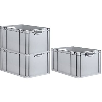 PROREGAL - NextGen Eurobox - 65L - Gris - Boîte de rangement - Publicité PROREGAL - NextGen Eurobox - 65L - Gris - Boîte de rangement - Publicité