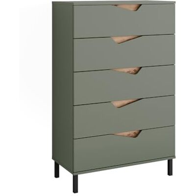 Vicco Commode avec tiroirs Marelle, Vert/Artisan, 76x120cm avec 5 tiroirs, Convient pour Le Rangement de vêtements et d’Objets du Quotidien - Publicité Vicco Commode avec tiroirs Marelle, Vert/Artisan, 76x120cm avec 5 tiroirs, Convient pour Le Rangement de vêtements et d’Objets du Quotidien - Publicité