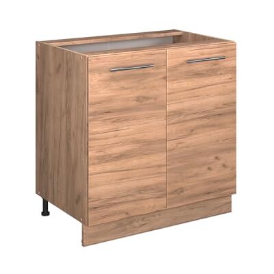 Vicco Meuble Bas de Cuisine Fame-Line, Chêne de Force doré, 80cm avec étagère, sans PT, à Combiner avec d'autres modules de la série Fame-Line - Publicité Vicco Meuble Bas de Cuisine Fame-Line, Chêne de Force doré, 80cm avec étagère, sans PT, à Combiner avec d'autres modules de la série Fame-Line - Publicité