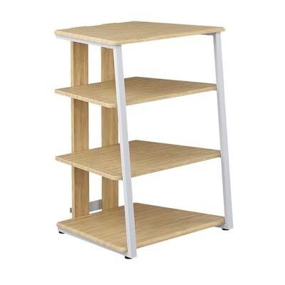 Vicco Étagère de Rangement Tonar, Sonoma/Blanc, 61x78cm 4 étagères Ouvertes, Convient au Rangement des appareils Hi-FI et multimédias - Publicité Vicco Étagère de Rangement Tonar, Sonoma/Blanc, 61x78cm 4 étagères Ouvertes, Convient au Rangement des appareils Hi-FI et multimédias - Publicité