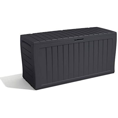 Boîte de rangement de jardin Keter Marvel+ 270L - Gris - Publicité Boîte de rangement de jardin Keter Marvel+ 270L - Gris - Publicité