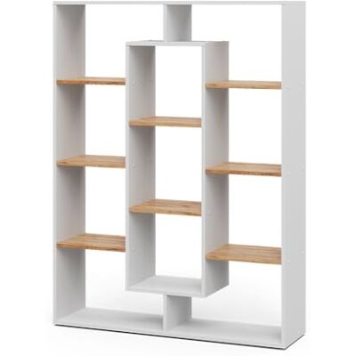 Vicco Meuble de Rangement Cube, Chêne Blanc/Force de l'or, 107.2x143cm, pour la séparation des espaces et Le Rangement Flexible - Publicité Vicco Meuble de Rangement Cube, Chêne Blanc/Force de l'or, 107.2x143cm, pour la séparation des espaces et Le Rangement Flexible - Publicité