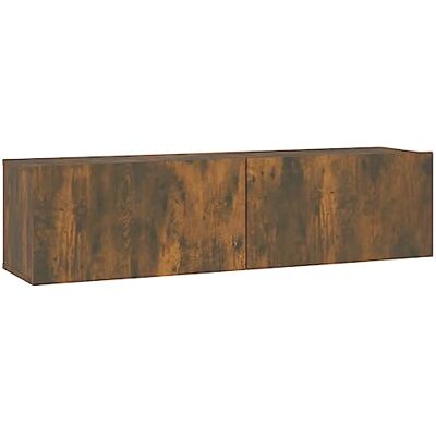 vidaXL Armoire Murale TV Meuble Média Unité TV Meuble de Rangement Salle de Séjour Intérieur Chêne Fumé 120x30x30 cm Bois d'Ingénierie - Publicité vidaXL Armoire Murale TV Meuble Média Unité TV Meuble de Rangement Salle de Séjour Intérieur Chêne Fumé 120x30x30 cm Bois d'Ingénierie - Publicité