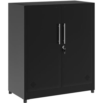 YITAHOME Armoires de Rangement à 2 Portes, armoires de classement en métal avec clé, Armoire de Rangement Autonome avec 2 étagères réglables, Armoire de Rangement de Salle de Bain, armoires de - Publicité YITAHOME Armoires de Rangement à 2 Portes, armoires de classement en métal avec clé, Armoire de Rangement Autonome avec 2 étagères réglables, Armoire de Rangement de Salle de Bain, armoires de - Publicité