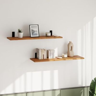 AKKE Étagère Murale Étagère Flottante 80 cm Panneau en Bois et Métal Loft Breto Chêne Antique - Publicité AKKE Étagère Murale Étagère Flottante 80 cm Panneau en Bois et Métal Loft Breto Chêne Antique - Publicité