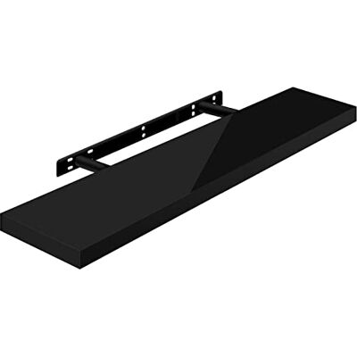 WOLTU Étagère Murale, Étagère Flottante pour Livres, CD DVD, Panneau de Bois d'Ingénierie, 90x22,9x3,8cm, Nior, RG9481sz - Publicité WOLTU Étagère Murale, Étagère Flottante pour Livres, CD DVD, Panneau de Bois d'Ingénierie, 90x22,9x3,8cm, Nior, RG9481sz - Publicité