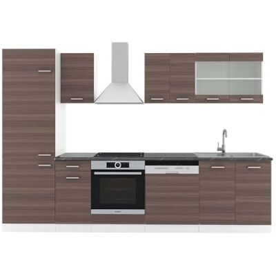 Vicco Cuisine R-Line, Gris Noble/Blanc, 300cm, PT Anthracite, adapté à la Disposition individuelle et à l’Extension des modules - Publicité Vicco Cuisine R-Line, Gris Noble/Blanc, 300cm, PT Anthracite, adapté à la Disposition individuelle et à l’Extension des modules - Publicité
