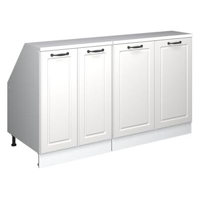Vicco Meuble sous Pente R-Line, Blanc Campagne, 140cm Lot de 2 caissons 60 cm de Profondeur, Convient aux Murs inclinés et à Une Installation de Cuisine Variable - Publicité Vicco Meuble sous Pente R-Line, Blanc Campagne, 140cm Lot de 2 caissons 60 cm de Profondeur, Convient aux Murs inclinés et à Une Installation de Cuisine Variable - Publicité