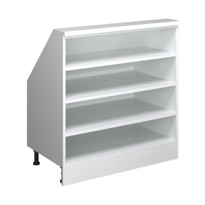 Vicco Meuble de Rangement sous Pente Rion, Blanc/Blanc, L80 x P46 cm avec 4 Compartiments, Gain de Place pour Les pièces mansardées - Publicité Vicco Meuble de Rangement sous Pente Rion, Blanc/Blanc, L80 x P46 cm avec 4 Compartiments, Gain de Place pour Les pièces mansardées - Publicité