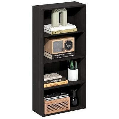 Furinno Basic Étagère, Bibliothèque À 4 Niveaux avec Étagère Ouverte, Étagère À Livres, Organisateur De Rangement Cubique, 7 X 17 X 35, pour Salon, Chambre, Bureau À Domicile, Expresso. Publicité Furinno Basic Étagère, Bibliothèque À 4 Niveaux avec Étagère Ouverte, Étagère À Livres, Organisateur De Rangement Cubique, 7 X 17 X 35, pour Salon, Chambre, Bureau À Domicile, Expresso. Publicité