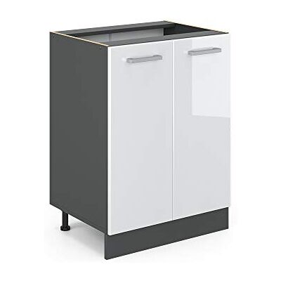 Vicco Meuble Bas de Cuisine R-Line, Blanc Haute Brillance, 60cm sans PT, pour Une Combinaison Libre au Sein de systèmes de Cuisine modulaires - Publicité Vicco Meuble Bas de Cuisine R-Line, Blanc Haute Brillance, 60cm sans PT, pour Une Combinaison Libre au Sein de systèmes de Cuisine modulaires - Publicité