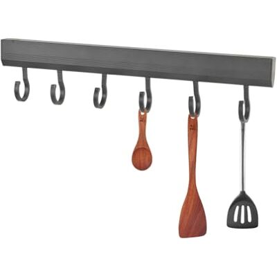 Ziyonix Étagère à ustensiles de cuisine pour montage mural Sans perçage Barre de suspension autocollante Barre de suspension de cuisine avec 6 crochets pour ustensiles de cuisine, cuillères et - Publicité Ziyonix Étagère à ustensiles de cuisine pour montage mural Sans perçage Barre de suspension autocollante Barre de suspension de cuisine avec 6 crochets pour ustensiles de cuisine, cuillères et - Publicité
