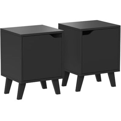 Vicco Table de Nuit Malu, Noir, Lot de 2, pour Le Rangement et Le dépôt à côté du lit - Publicité Vicco Table de Nuit Malu, Noir, Lot de 2, pour Le Rangement et Le dépôt à côté du lit - Publicité
