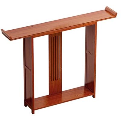 SXDQMX Console 20 cm de Largeur, Console en Bois, Style Antique Chinois avec Corniche Relevée, Convient aux Entrées et aux Couloirs(Orange,100 cm/39 in) - Publicité SXDQMX Console 20 cm de Largeur, Console en Bois, Style Antique Chinois avec Corniche Relevée, Convient aux Entrées et aux Couloirs(Orange,100 cm/39 in) - Publicité