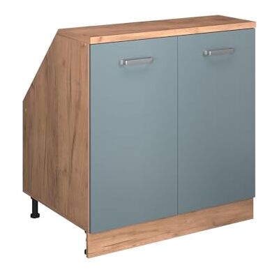 Vicco Meuble sous Pente R-Line, Bleu-Gris, 80cm 2 Portes, 60 cm de Profondeur, pour Une Combinaison Libre au Sein de systèmes de Cuisine modulaires - Publicité Vicco Meuble sous Pente R-Line, Bleu-Gris, 80cm 2 Portes, 60 cm de Profondeur, pour Une Combinaison Libre au Sein de systèmes de Cuisine modulaires - Publicité