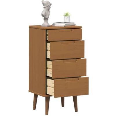 vidaXL Commode MOLDE Caramel 40 x 35 x 82 cm Bois de pin Massif, Chambre, Salon, Solutions de Rangement en pin, Commode, Organisateur Vertical, Style Rustique, Design Moderne - Publicité vidaXL Commode MOLDE Caramel 40 x 35 x 82 cm Bois de pin Massif, Chambre, Salon, Solutions de Rangement en pin, Commode, Organisateur Vertical, Style Rustique, Design Moderne - Publicité
