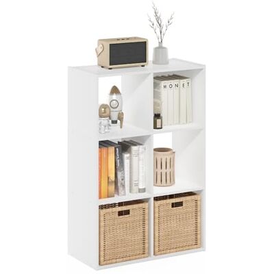 Furinno PELLI Étagère À Livres, Étagère 3X2, Meuble De Rangement Cubique, 29,5 X 61,5 X 91,2 cm, pour Salon, Chambre, Bureau, Blanc - Publicité Furinno PELLI Étagère À Livres, Étagère 3X2, Meuble De Rangement Cubique, 29,5 X 61,5 X 91,2 cm, pour Salon, Chambre, Bureau, Blanc - Publicité