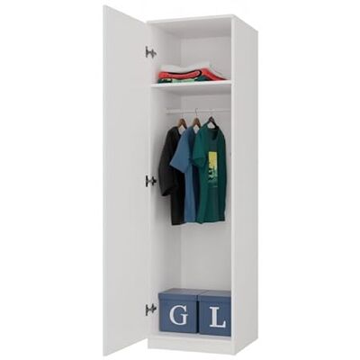 CDF Armoire Penderie Large Chambre Enfant ou Adulte Design Moderne – Tout pour Le Montage Inclus – Rangement Vêtements et Jouets – SD 50 cm Blanc - Publicité CDF Armoire Penderie Large Chambre Enfant ou Adulte Design Moderne – Tout pour Le Montage Inclus – Rangement Vêtements et Jouets – SD 50 cm Blanc - Publicité