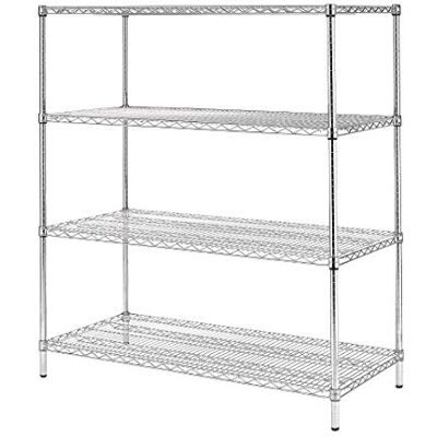 Vogue Etagère en kit à 4 niveaux, zinc galvanisé, charge maximale : 340 kg, taille : 1853 (H) x 1830 (L) x 610 (P) mm, étagères métalliques emballées à plat, U259 - Publicité Vogue Etagère en kit à 4 niveaux, zinc galvanisé, charge maximale : 340 kg, taille : 1853 (H) x 1830 (L) x 610 (P) mm, étagères métalliques emballées à plat, U259 - Publicité