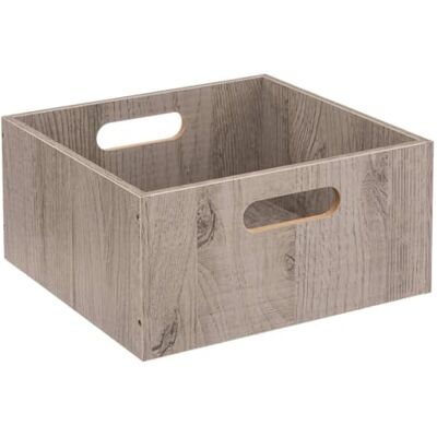 5 five simply smart Five Boîte de Rangement 31 x 31 x 15 cm Bois Couleur Gris - Publicité 5 five simply smart Five Boîte de Rangement 31 x 31 x 15 cm Bois Couleur Gris - Publicité